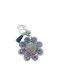 Colorful Daisy Bling Keychain