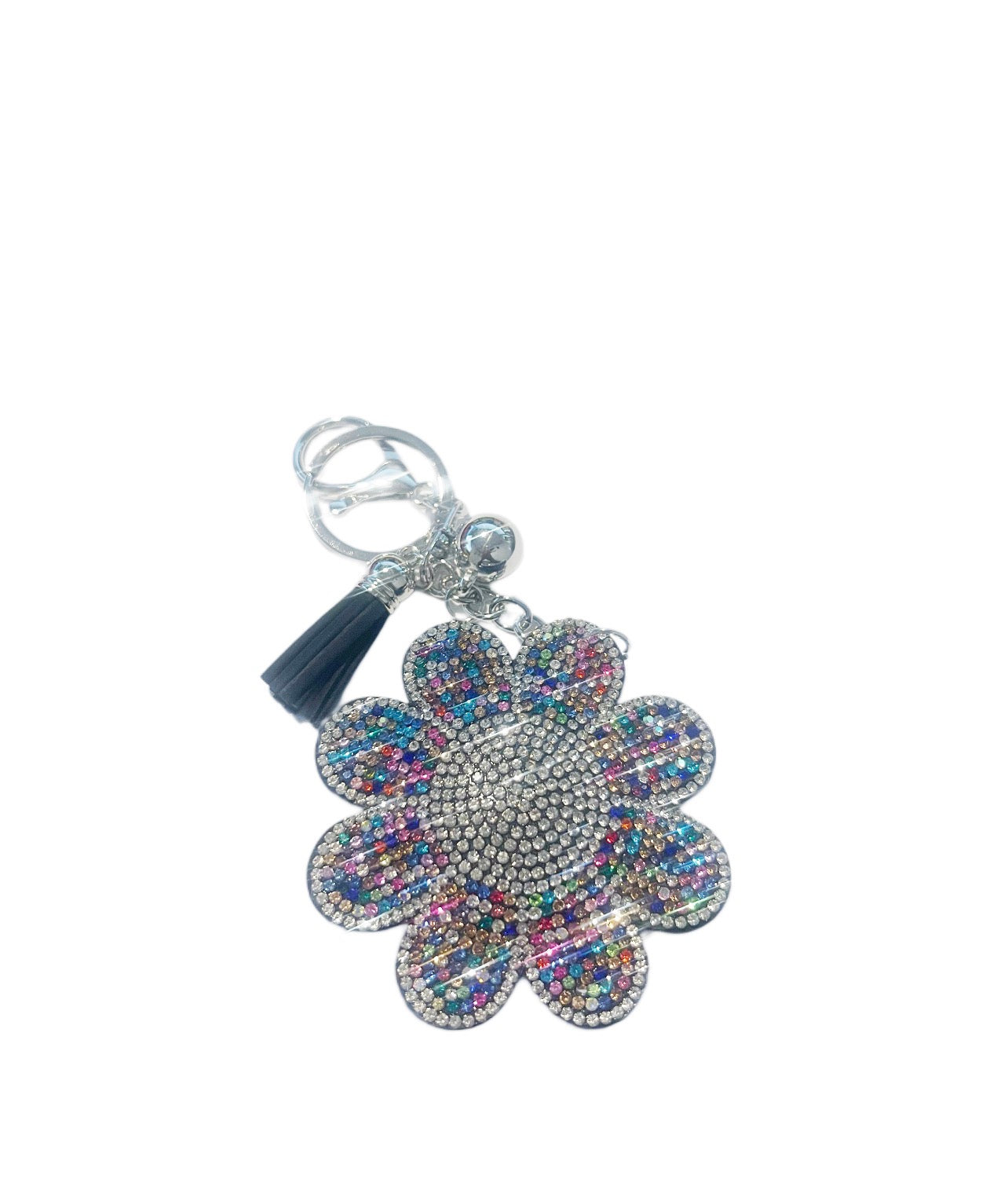 Colorful Daisy Bling Keychain