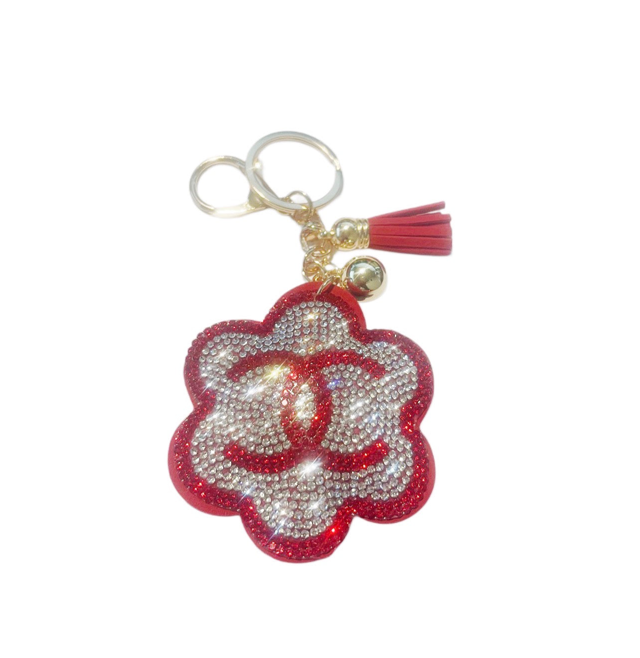 Chanel Inspired Bling Keychain
