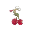 Red Double Cherry Bling Keychain