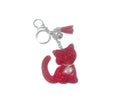 Red Bling Cat Keychain