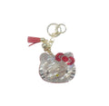 Hello Kitty White Rhinestone Keychain