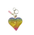 Colorful Bling Heart Keychain