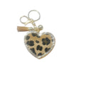 Leopard Print Bling Keychain