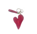 Red Bling Heart Keychain