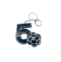 Black Bling Flower Keychain