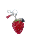 Red Strawberry Bling Keychain