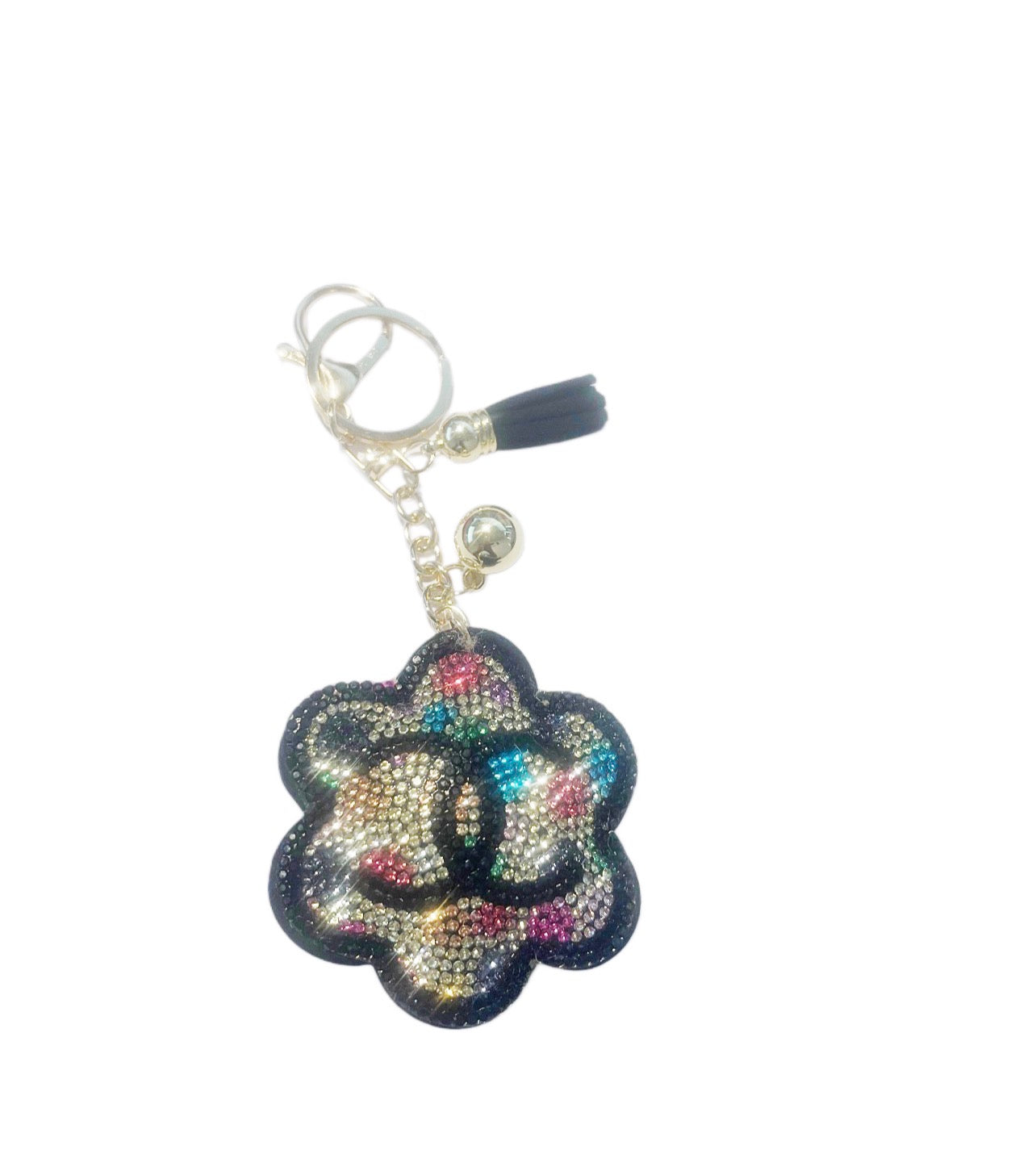 Black Chanel Inspired Keychain