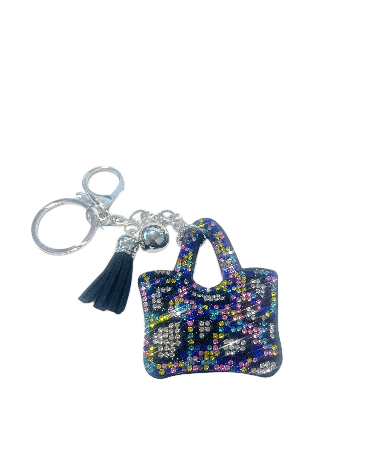 Tri-Color Bling Key Handbag