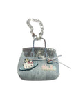 Blue Hello Kitty Keychain Handbag