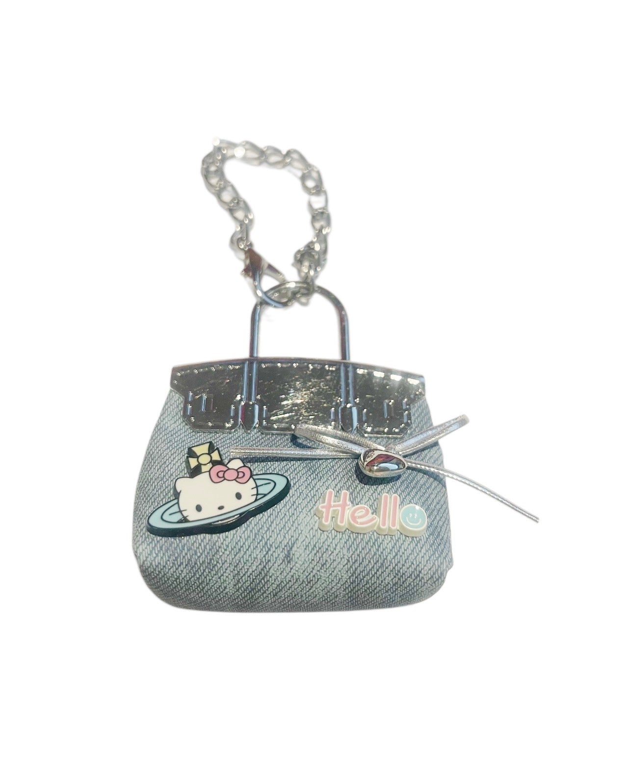 Blue Hello Kitty Keychain Handbag