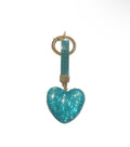 Light Blue Bling Heart Keychain