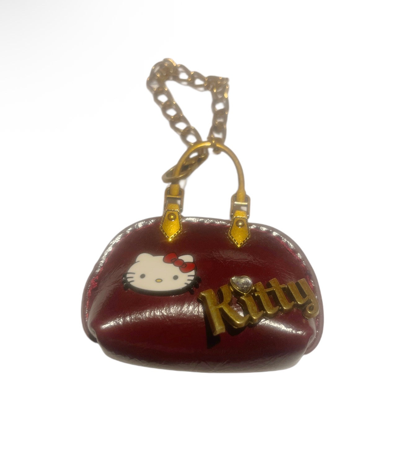 Hello Kitty Brown Faux Keychain Handbag