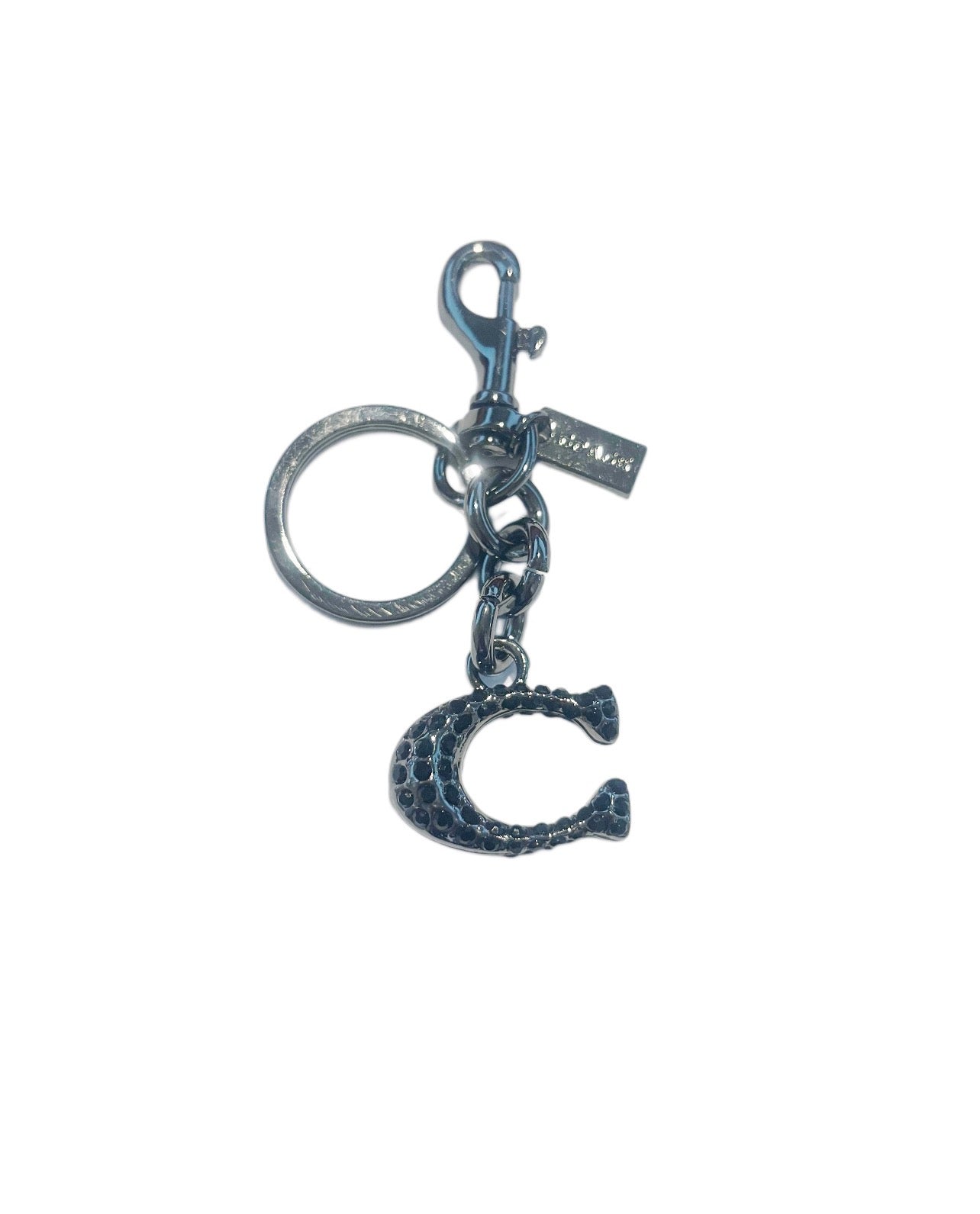 Black Coach Inspired Bling Handbag Keychain