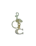 Gold Coach Inspired Bling Handbag Keychain