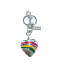 Rainbow Coach Inspired Handbag Keychain