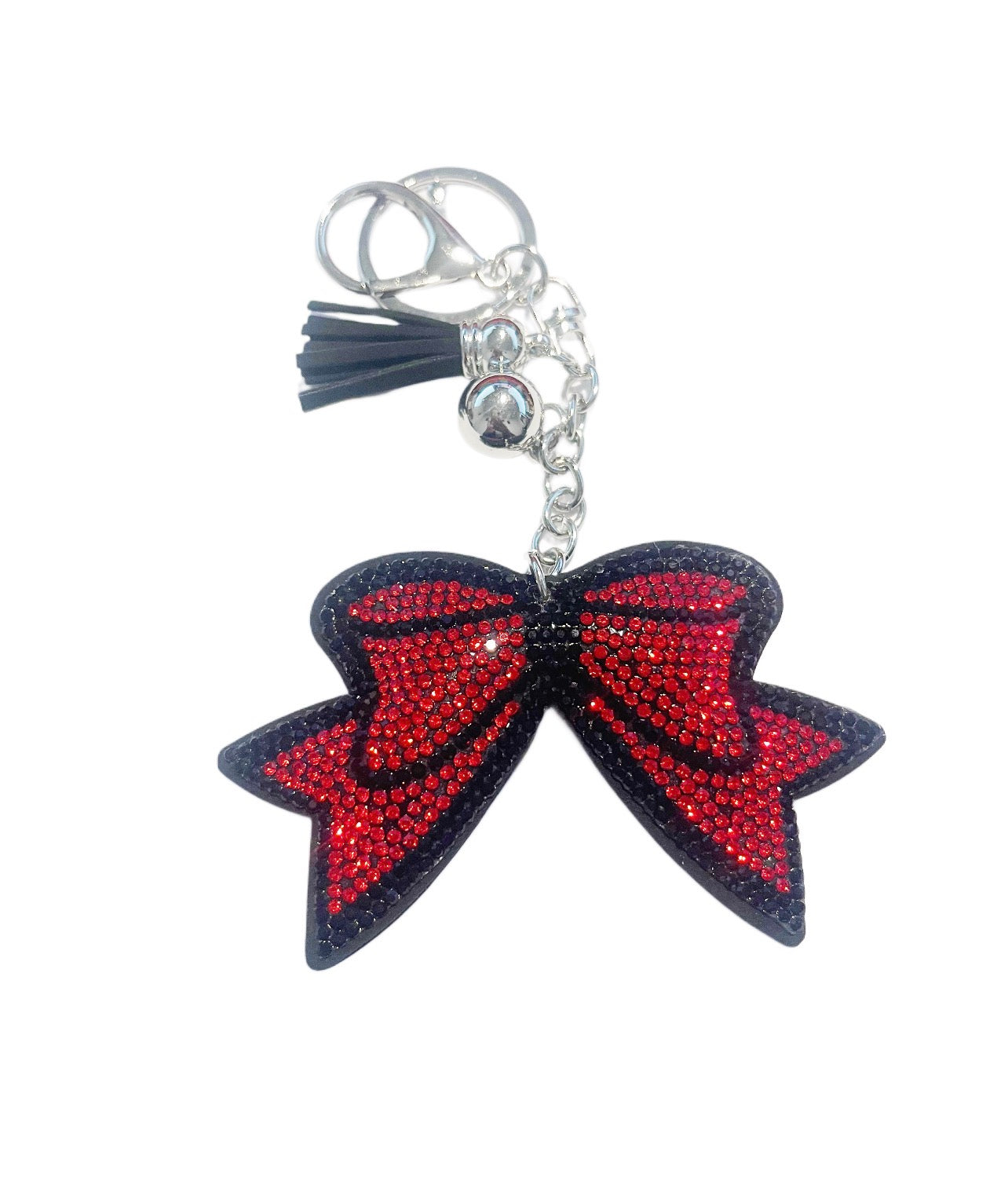 Red Bling Bow Keychain