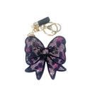 Purple Bling Butterfly Keychain