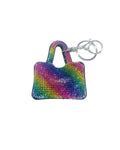 Rainbow Bling colorful Handbag Keychain