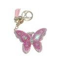 Pink Bling Butterfly Keychain