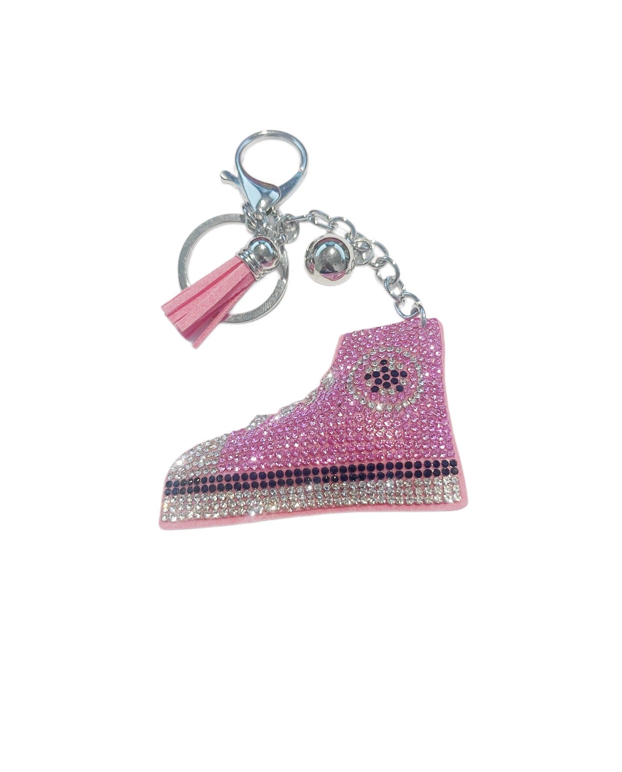 Pink Bling Sneaker Keychain