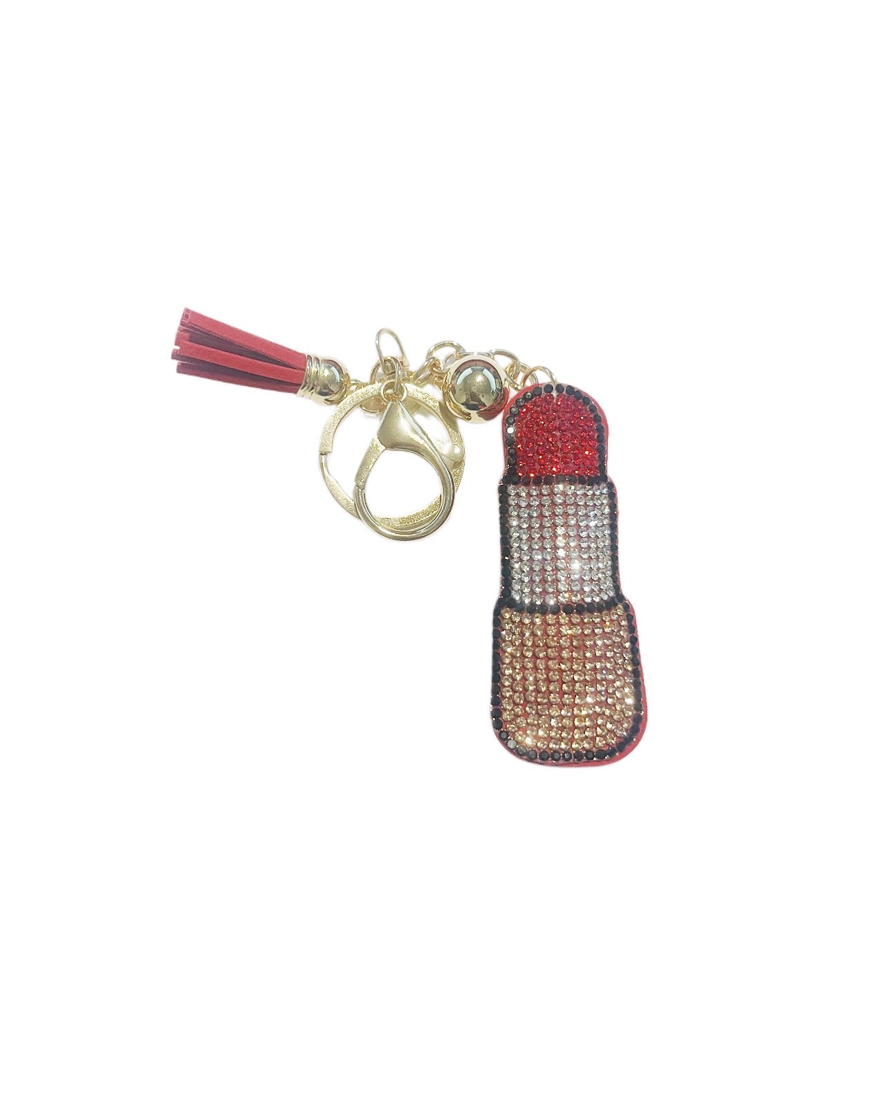 Colorful Bling Lipstick Keychain