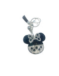 Black and White Minnie Bling Keychain