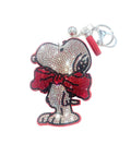 Red Snoopy Bling Keychain