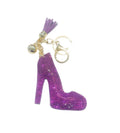 Purple Bling High Heel Shoe