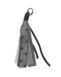 Black Rope Keychain with Bows