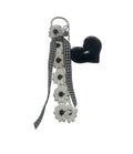Black Rope Keychain with Bow