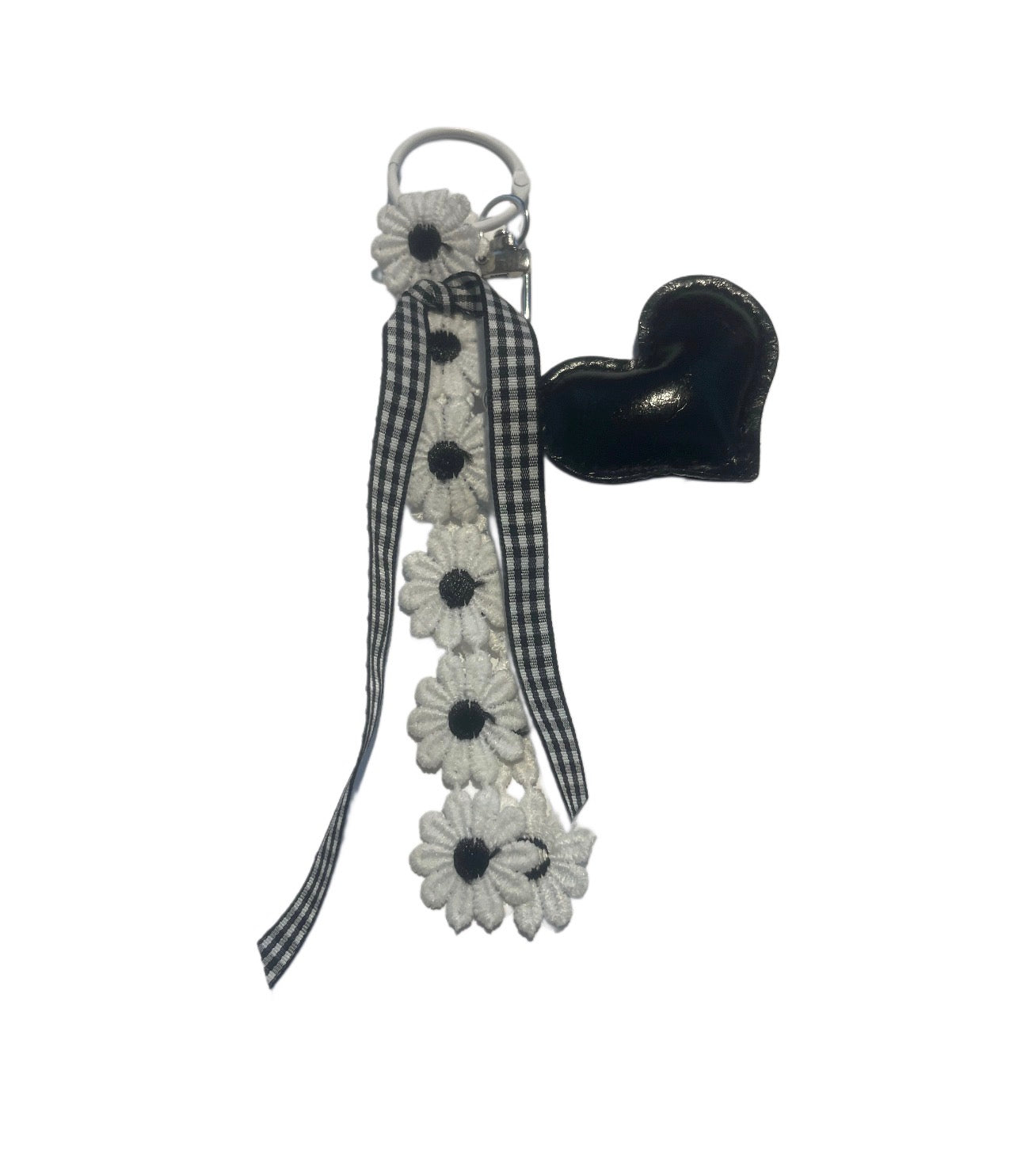 Black Rope Keychain with Bow