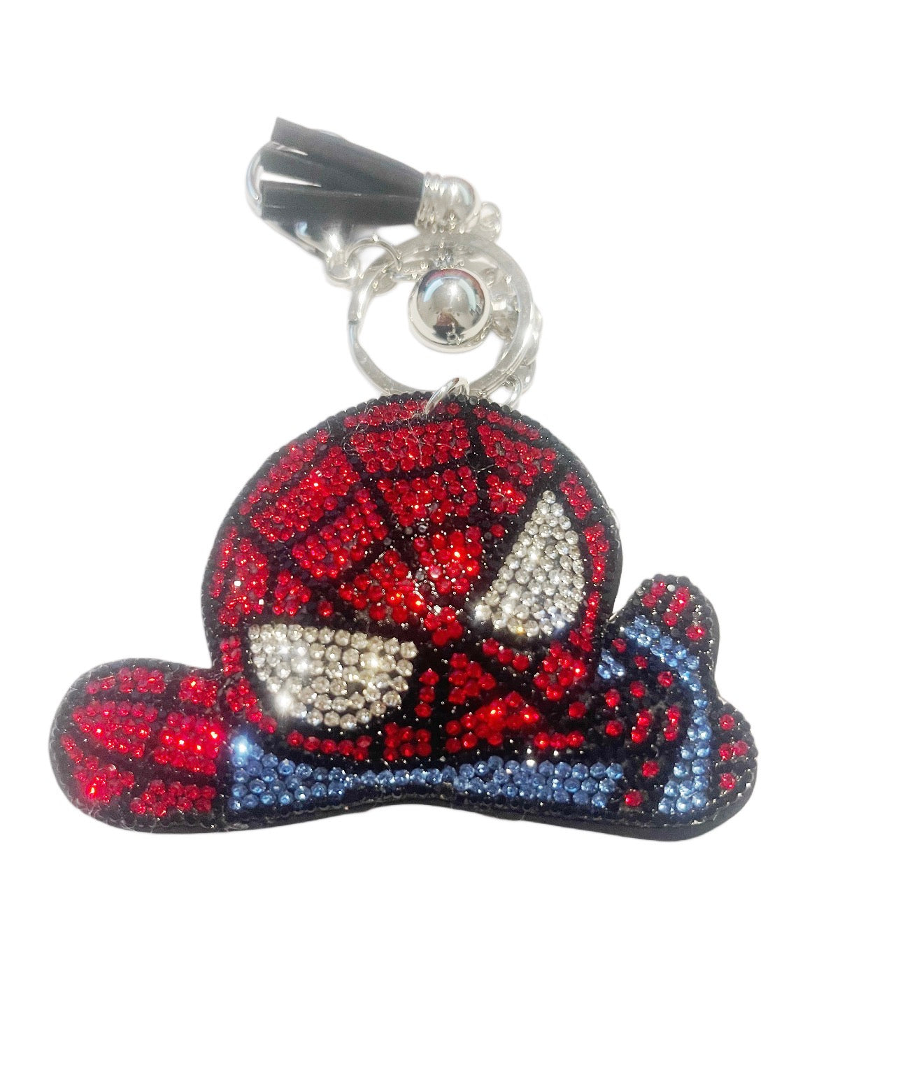 Spider-Man Bling Light Blue Keychain