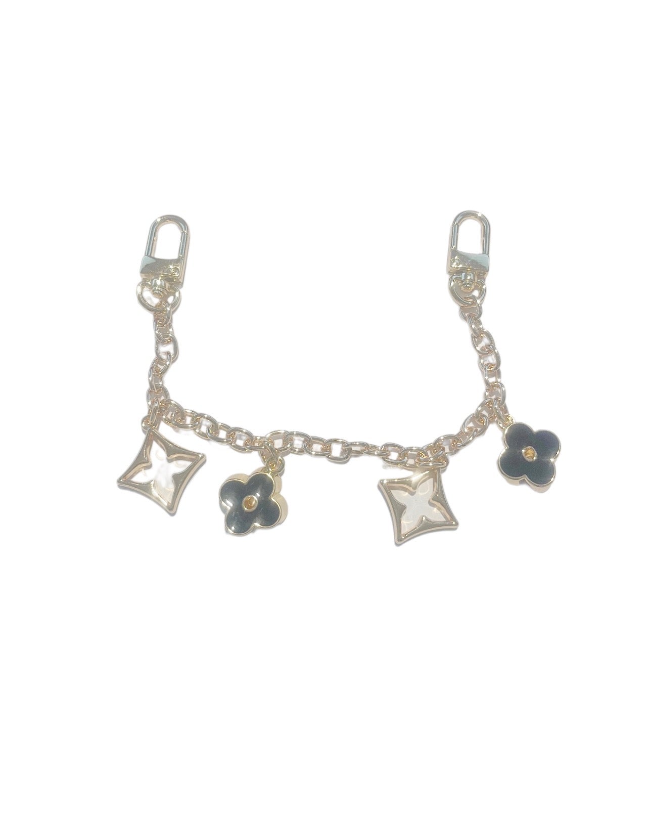 Black and Gold Handbag Keychain