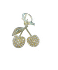 Gold Cherry Coach Inspired Bling Handbag Keychain
