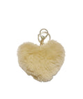 Tan Heart Handbag Keychain