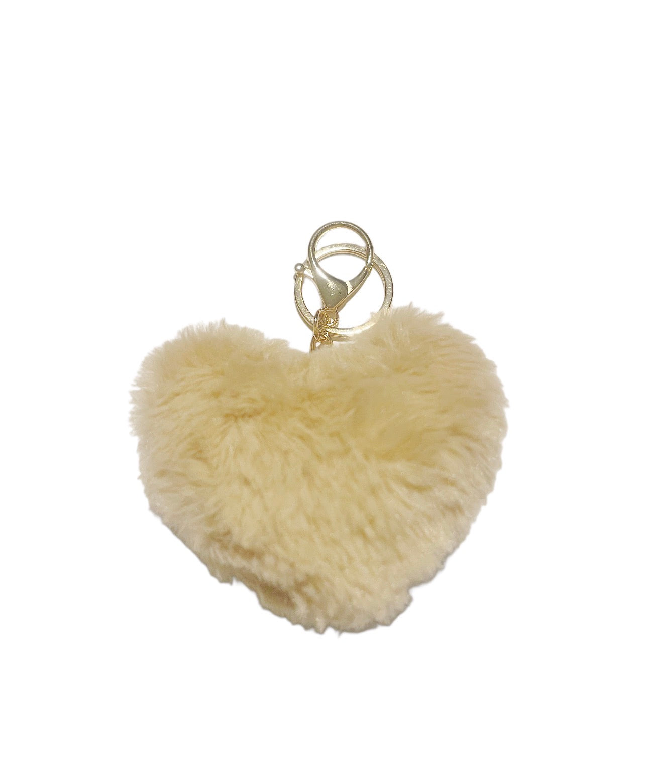 Tan Heart Handbag Keychain