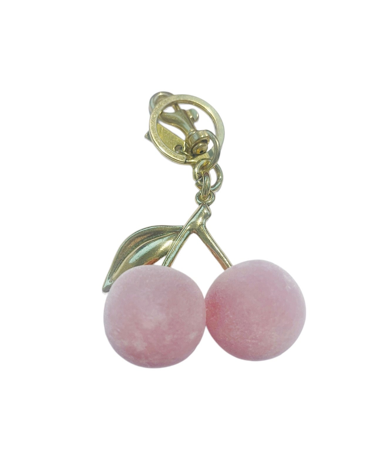 Coach Inspired Pink Velvet Cherry Handbag Keychain