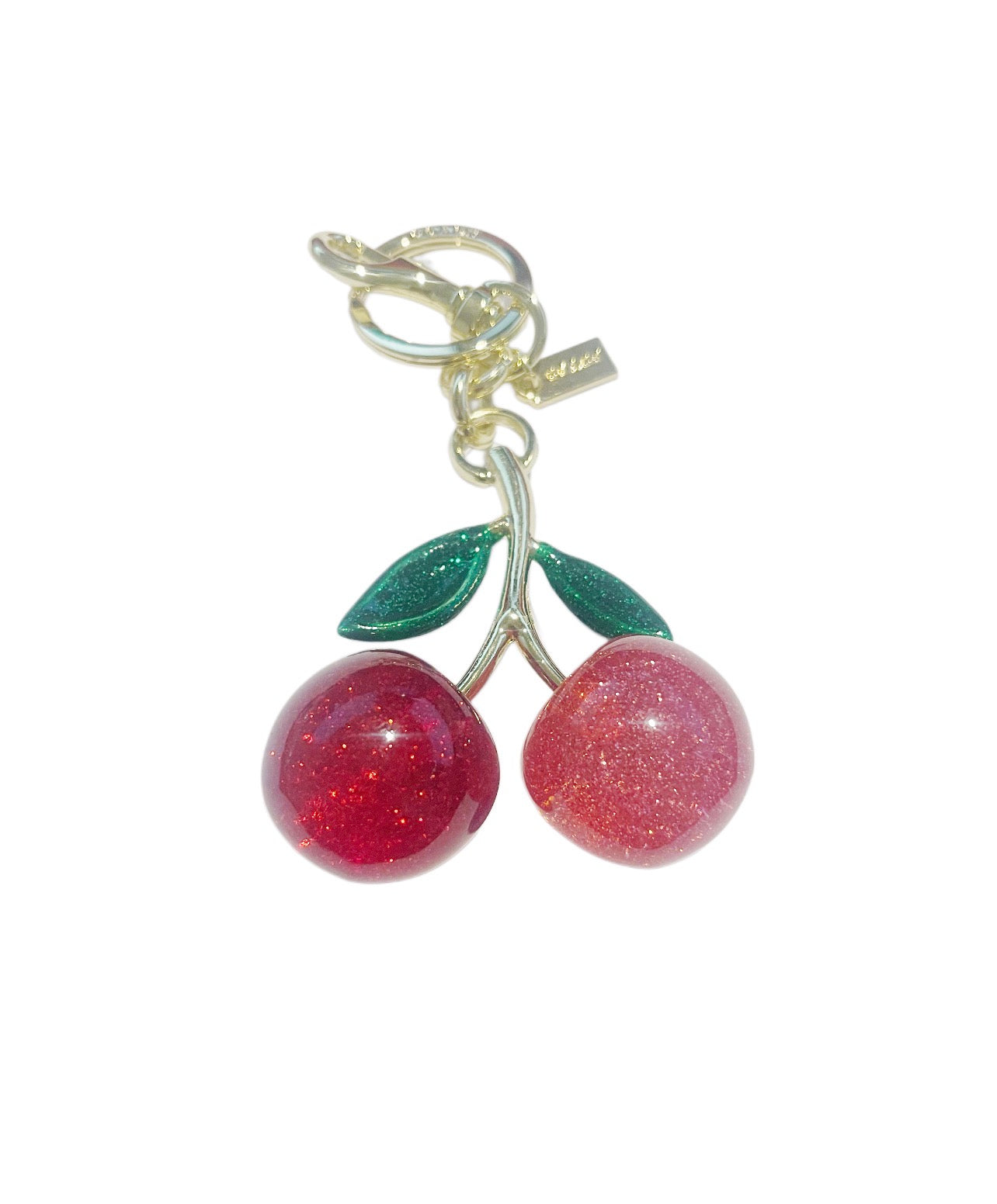 Coach Inspired Red and Pink Cherry Handbag Keychain