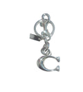 Coach Inspired Silver C Handbag Keychain