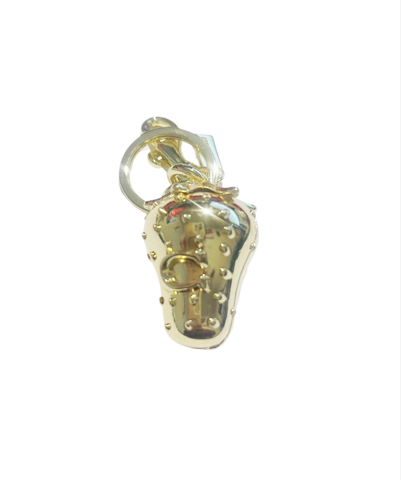 Coach Inspired Gold Strawberry Handbag Keychain
