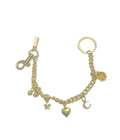 Coach Inspired Handbag Chain with Gold Heart