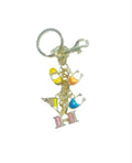 Coach Inspired Gold Keychain with Letters