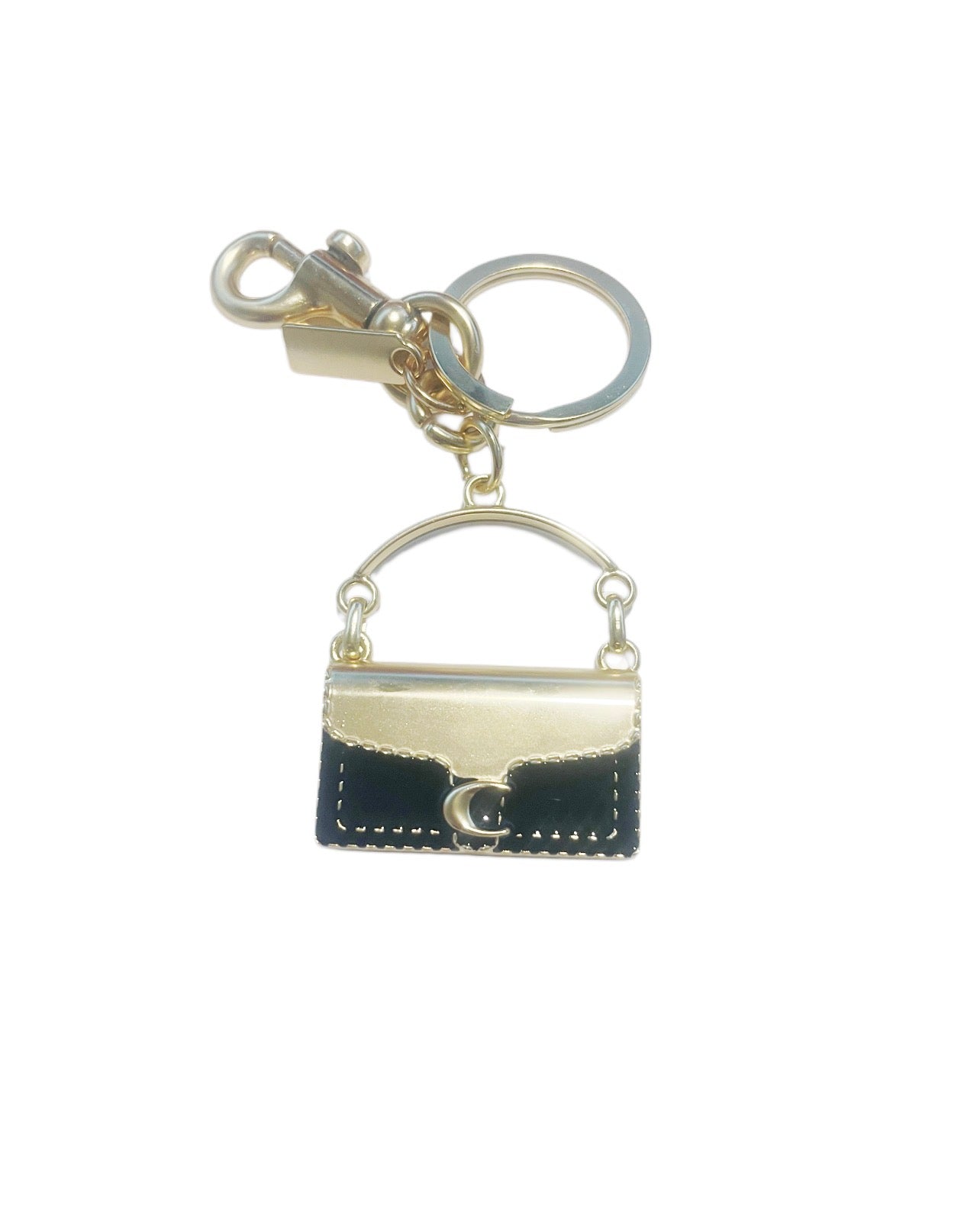 Coach Inspired Black Tabby Handbag Keychain Charm