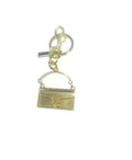 Coach Inspired Gold Tabby Handbag Keychain Charm