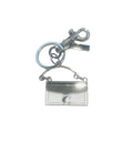Coach Inspired White Tabby Handbag Keychain Charm