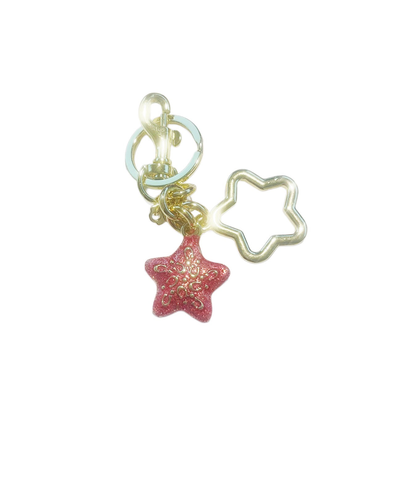 Coach Inspired Star Sunfish Handbag Keychain Charm
