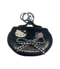 Hello Kitty Black Faux Handbag Keychain