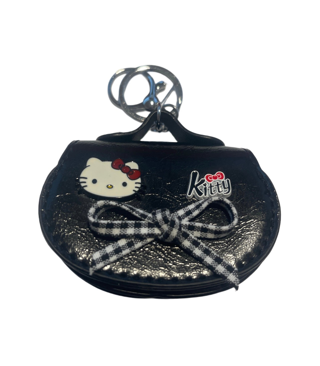 Hello Kitty Black Faux Handbag Keychain