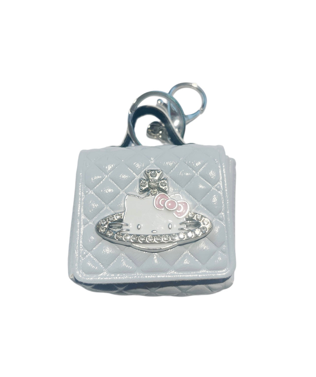 Hello Kitty Gray Handbag Keychain Charm